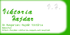 viktoria hajdar business card